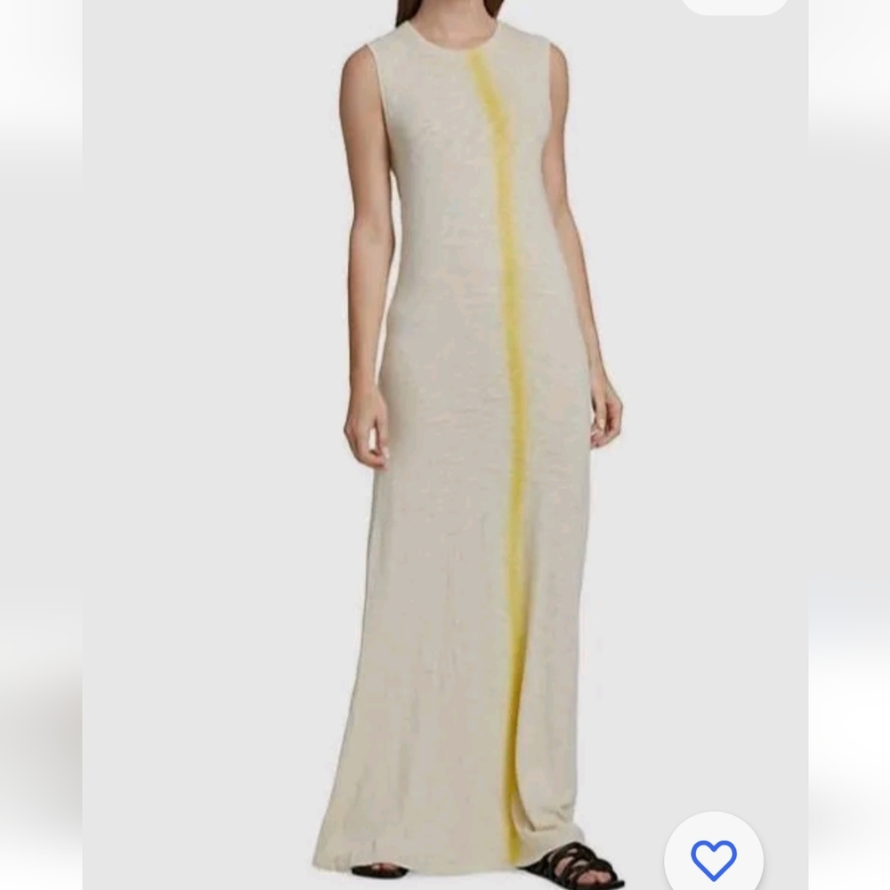 ATM Sleevless Spray Painted Jersey Maxi Dress - Picture 2 of 15
